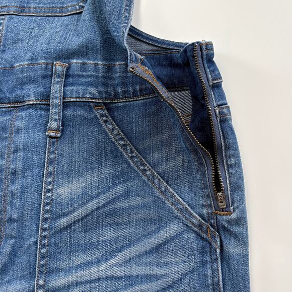 Madewell Raw Hem Overalls Size XL Denim Boho Artsy Homestead Country Farmer - Picture 10 of 16